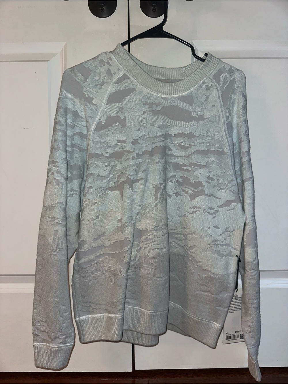 lululemon athletica Crewneck Sweater in Light Blue and Heathered Gray
